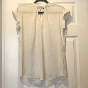White high neck blouse